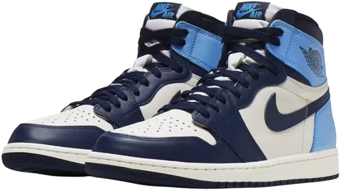 Side View of Jordan 1 Retro High Obsidian